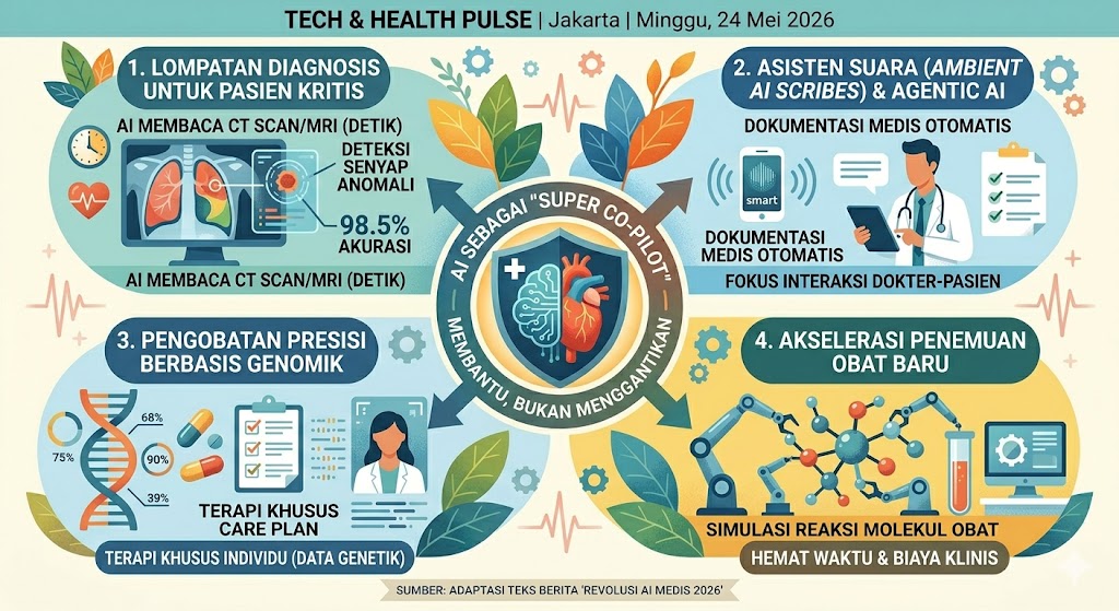 Revolusi AI Medis 2026: Bukan Menggantikan Dokter, Melainkan Menjadi "Super Co-Pilot" Penyelamat Nyawa